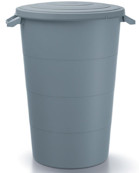 Kosz na odpady z pokrywą 160 litrów szary Smooth marki Prosperplast