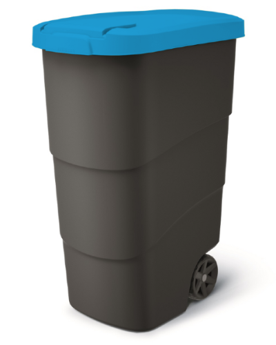 Kosz pojemnik na śmieci 90 L niebieski Wheeler.png