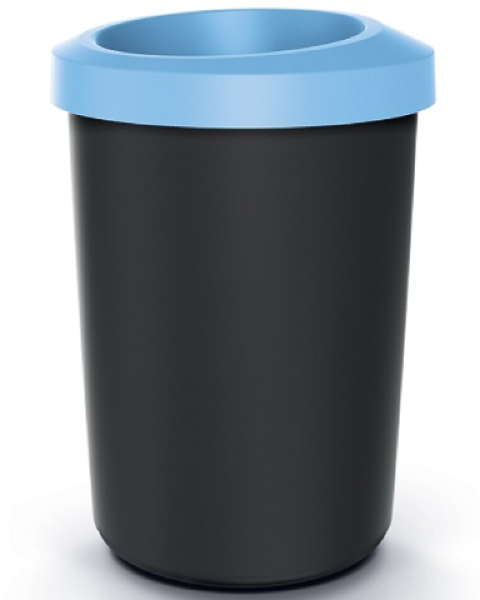 Pojemnik kosz na śmieci 35L czarno-niebieski Compacta R Drop