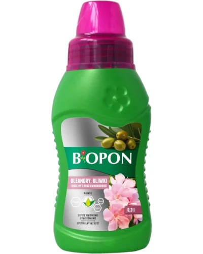 Specjalistyczny nawóz do roślin śródziemnomorskich, oliwek i oleandrów Bopon, butelka 300 ml