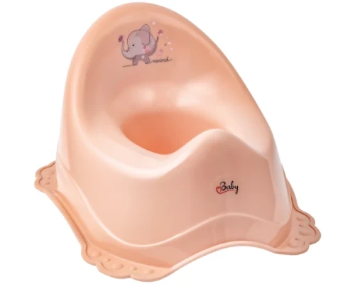 Nocnik z gumkami antyposlizgowymi slonik rozowy