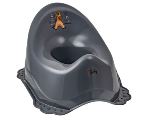 Nocnik z gumkami antyposlizgowymi konik czarny