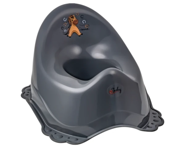 Nocnik z gumkami antyposlizgowymi konik czarny