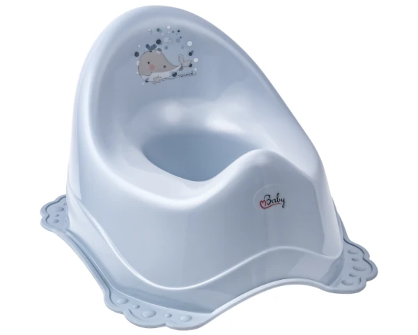 Nocnik z gumkami antyposlizgowymi niebieski wieloryb maltex