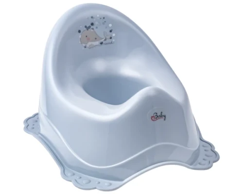 Nocnik z gumkami antyposlizgowymi niebieski wieloryb maltex