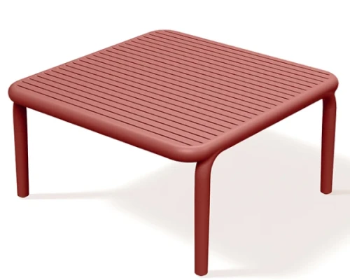 Stolik kawowy ogrodowy Brene czerwony