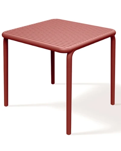 stół ogrodowy czerwony retro red Brene