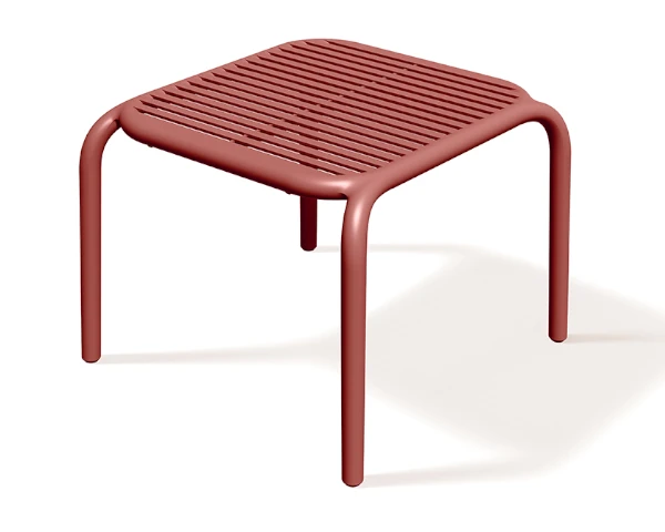 stolik ogrodowy mały czerwony retro red Brene