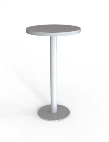 stolik cateringowy okrągły szary