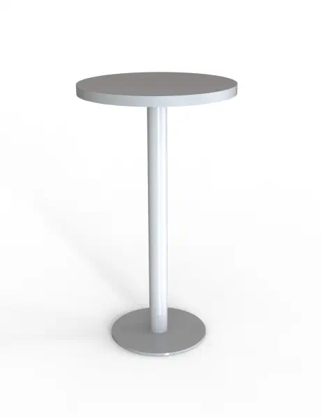 stolik cateringowy okrągły szary