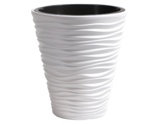 Donica mrozoodporna 37 l z wkładem 18 l biała Sand