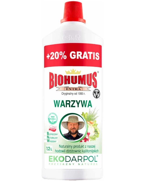 Nawoz Biohumus Extra warzywa 1,2 litra