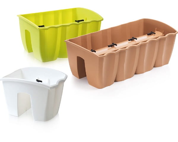 Skrzynka balkonowa terakota Crown prezentacja rozmiarów