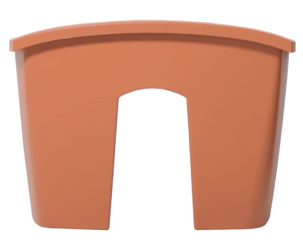 Skrzynka balkonowa terakota Crown widok z boku