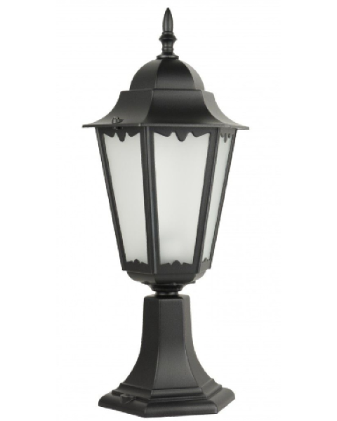 Latarnia ogrodowa vintage niska 55 cm czarna Retro Classic II K 4011/1/H