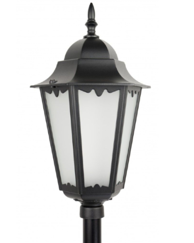 Latarnia ogrodowa vintage 85 cm czarna Retro Classic prezentacja lampy