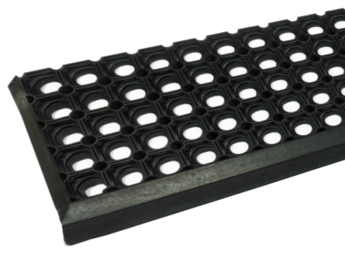 Mata gumowa na schody ażurowa 75x25 cm