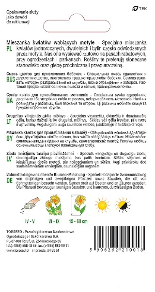 mieszanka kwiatów przyciągających motyle nasiona torseed tył opakowania.webp