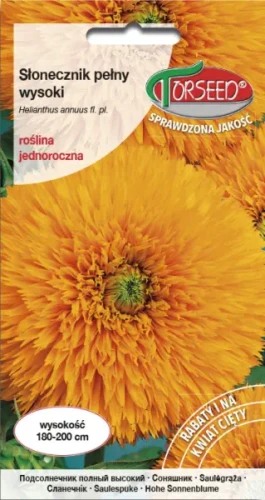 Słonecznik pełny wysoki żółty nasiona kwiatów Torseed