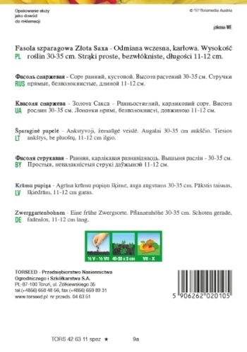 fasolka szparagowa zolta nasiona torseeed rewers