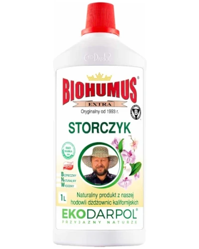 Ekologiczny nawóz płynny Biohumus Extra do storczyków i orchidei Ekodarpol, wydajna butelka 1 L