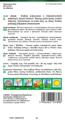 Aster wysoki bukietowy torseed rewers