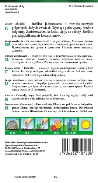 Aster wysoki bukietowy torseed rewers