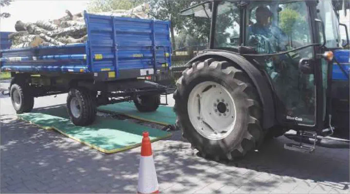 Mata przejazdowa TPT - dezynfekcja opon przyczepy