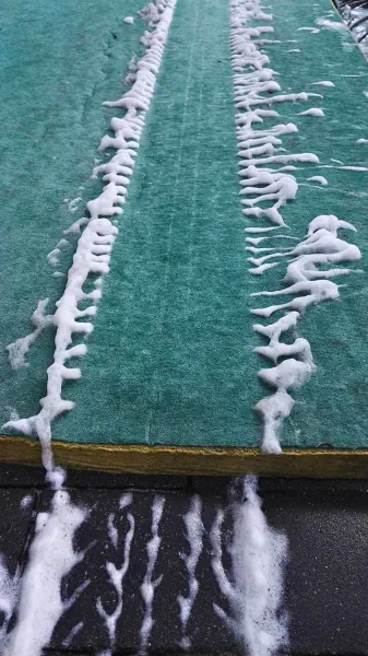 Mata dezynfekcyjna przejazdowa TPT 120 x 200 x 5,5 cm - po przejechaniu pojazdu