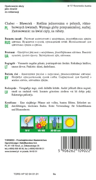 chaber blawatek nasiona torseed rewers