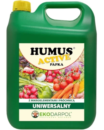 Ekologiczny polepszacz glebowy Humus Active Papka uniwersalny Ekodarpol, kanister 5 l