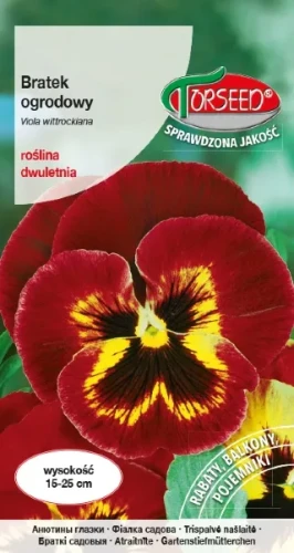 Bratek czerwony wielkokwiatowy nasiona Torseed