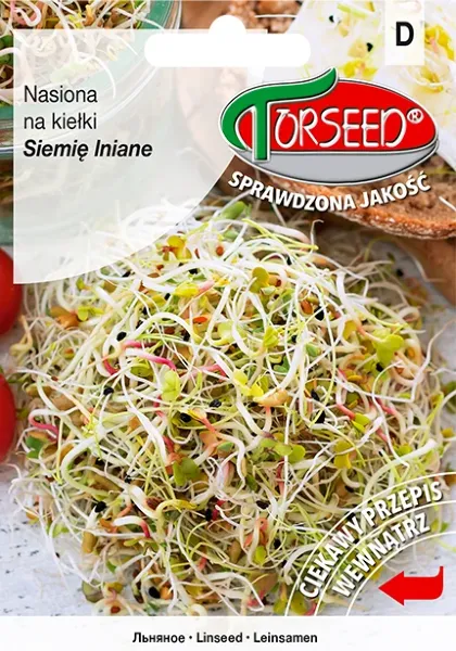 Nasiona na kiełki siemię lniane Torseed