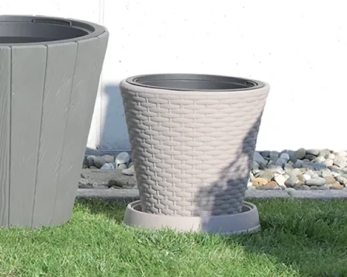 Podstawka na doniczke mocca 39 cm aranzacja z donica