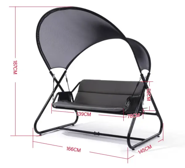 hustawka dwuosobowa do ogrodu simile SIMILE wymiary