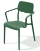 Krzesło ogrodowe z podłokietnikami Rimo zielone pine green