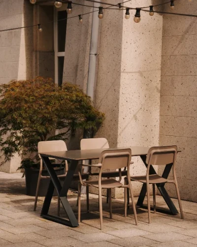 Krzesło ogrodowe Rimo aranzacja na tarasie