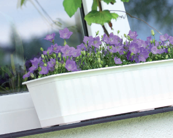 doniczka balkonowa prosperplast agro aranzacja z roslinami