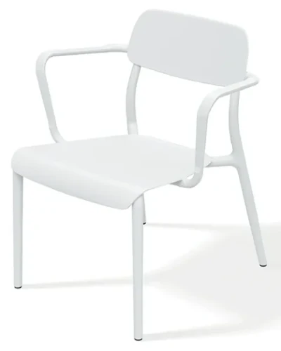 Fotel ogrodowy biały Rimo