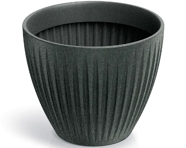 donica okragla grafit granit 40 cm Latia Round