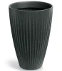 donica wysoka grafit granit 40 cm Latia Round High