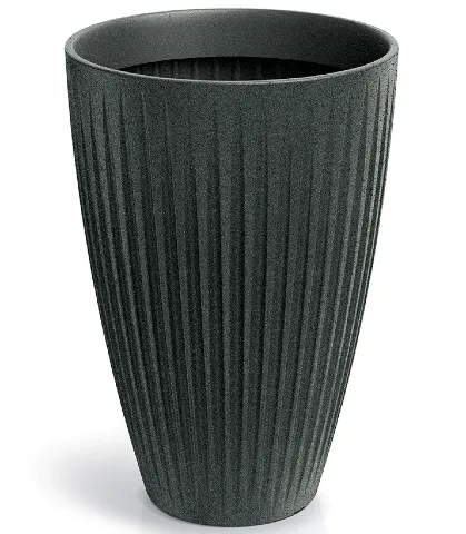 donica wysoka grafit granit 40 cm Latia Round High
