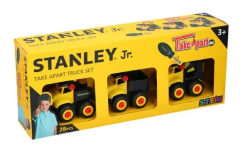 Zestaw Edukacyjny DIY 3 Pojazdów STEM Mini Stanley Jr. opakowanie