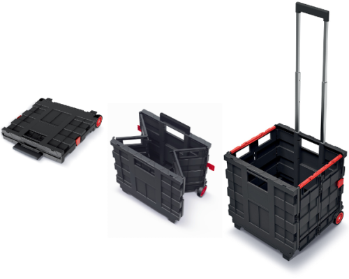 Składany wózek transportowy na kółkach Kistenberg KCT4040