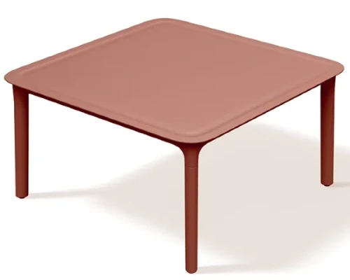 stolik kawowy kwadratowy Rimo czerwony