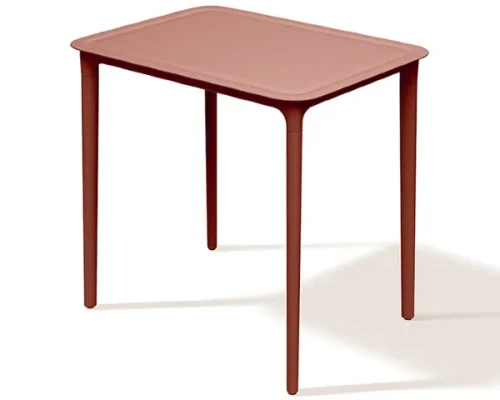 Stół ogrodowy prostokątny 58 x 78 cm czerwona cegła Rimo