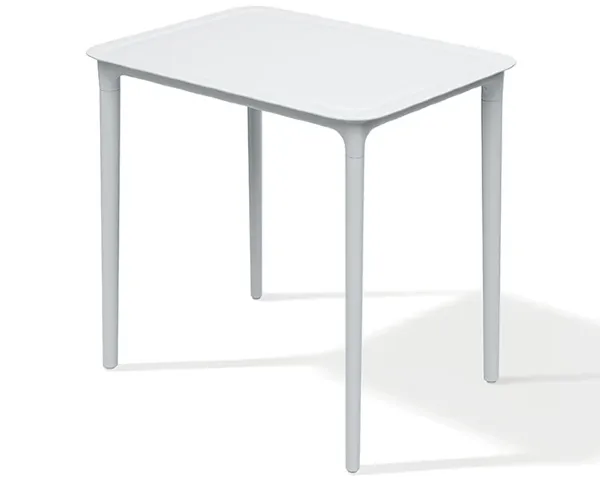 Stół ogrodowy prostokątny 58 x 78 cm biały Rimo