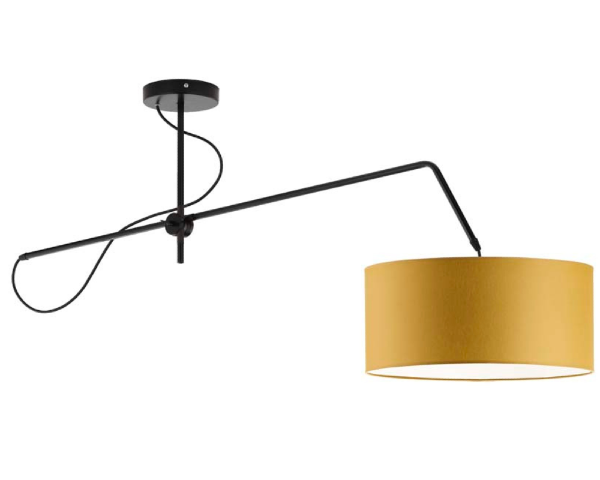 Nowoczesna lampa na ruchomym ramieniu 40cm RIO musztardowa.png