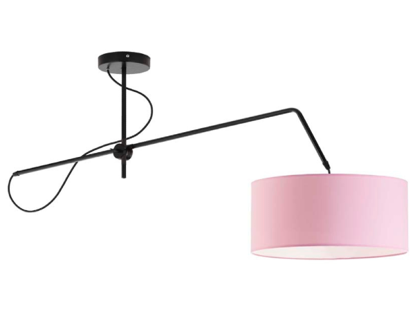 Nowoczesna lampa na ruchomym ramieniu 40cm RIO różowa.png