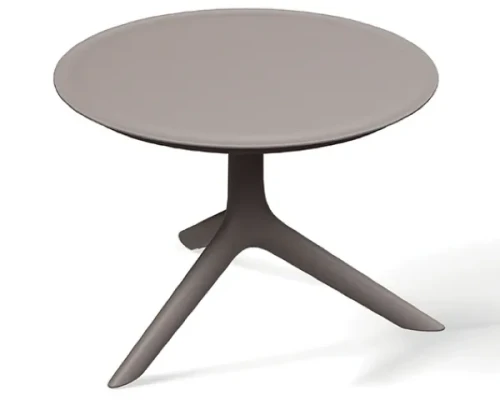 Niski stolik kawowy okrągły 60 cm Rimo beżowy